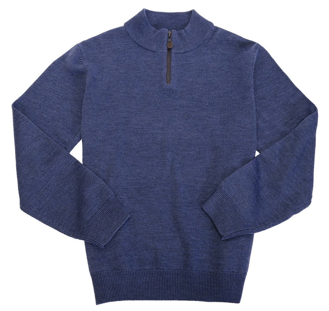 Viyella Wool Zip Sweater | The London Trading Company