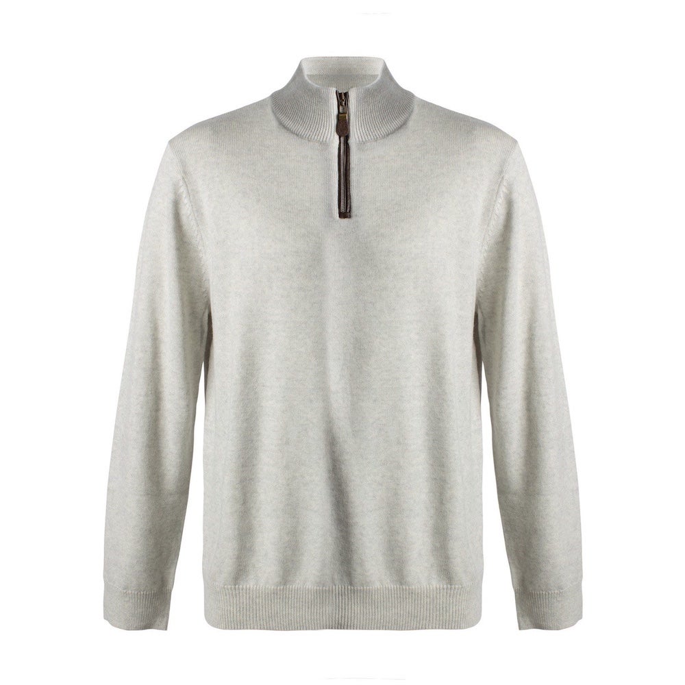 Viyella Wool Zip Sweater | The London Trading Company