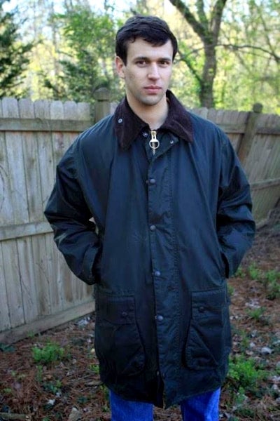 Border Wax Jacket in Sage | Barbour