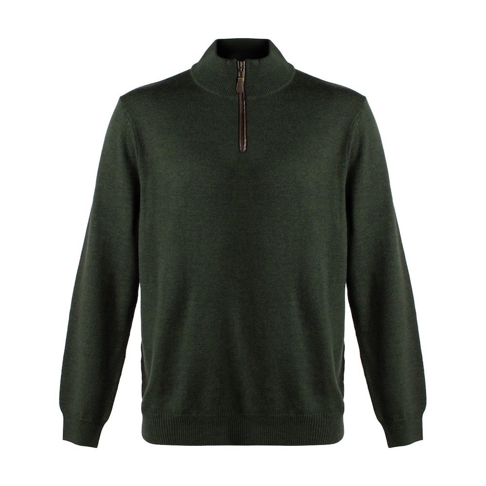 Viyella Wool Zip Sweater | The London Trading Company