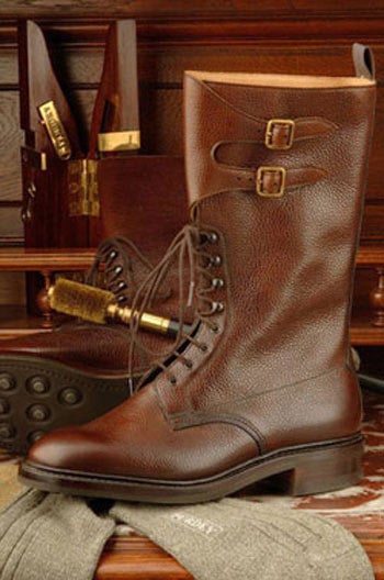 Purdey Twin Strap Grain Leather Boot The London Trading Company